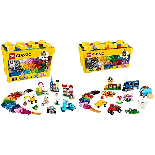 LEGO 10698 Classic Caja de Ladrillos Creativos Grande y Mediana, Juguete Educativo, Regalo para Niños