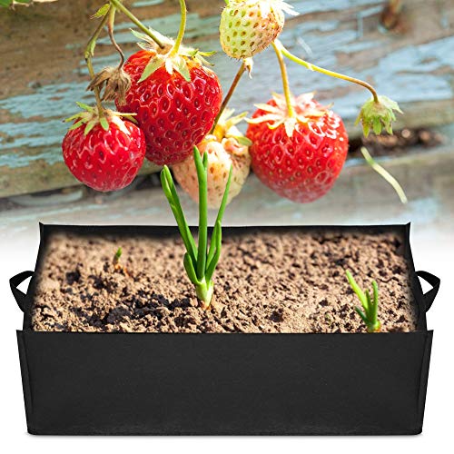 Migong Grow Bags, 60X30X20Cm Double Handle For Use In Balcony Garden Or Other Places At Home Fabric Pots, Good Air Permeability Non Woven Planting Bags, For Growing Vegetables, Strawberries Herbs #TOP6