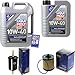Produktbild Filter Set Inspektionspaket 6 Liter Liqui Moly Motoröl MoS2 Leichtlauf 10W-40 SCT Germany Kraftstofffilter Ölfilter