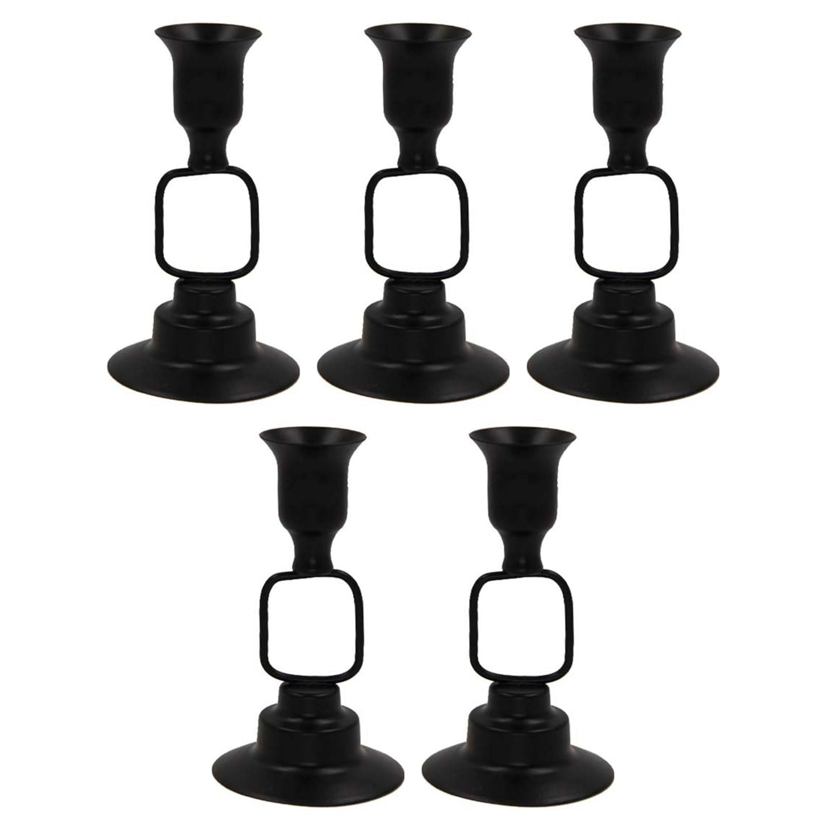Elnwnnkc Sophisticated Metal Candleholder Candlestick for Gifting Home Decoration Table Setting Holder 1PC Gold Finish Stand
