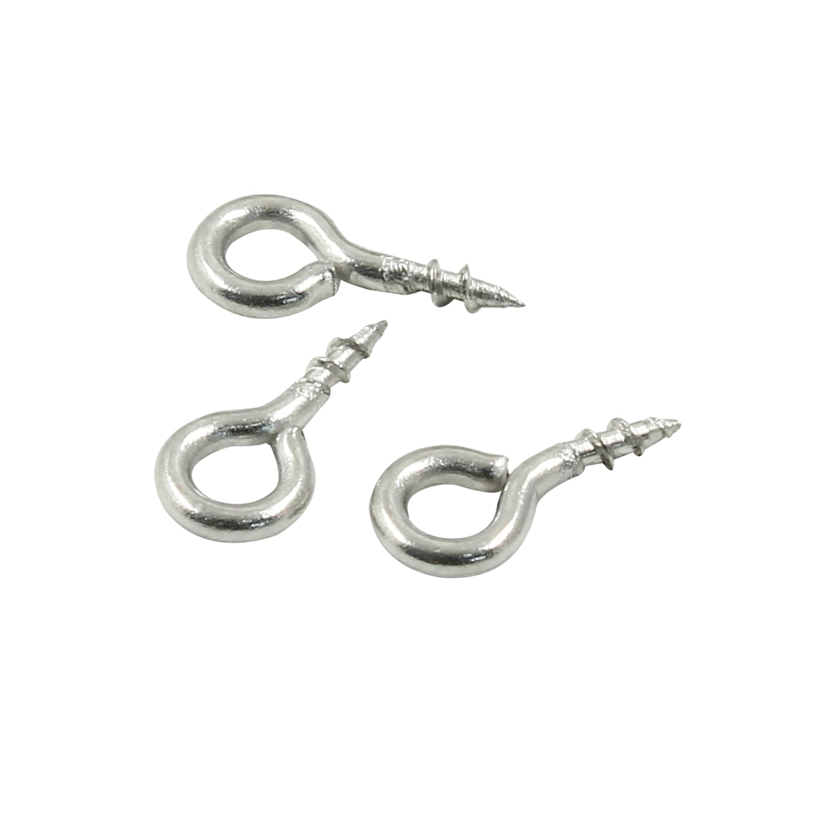 300PCS Small Screw Eye Pins, 4mm X 8mm Stainless Steel