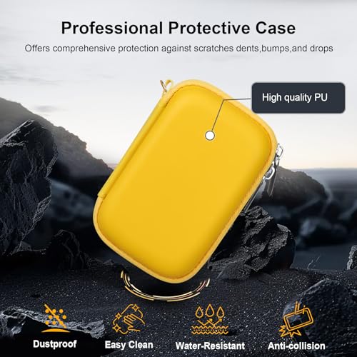 Funda rígida para cámara digital mini vintage CHUZHAO amarilla miniatura 6
