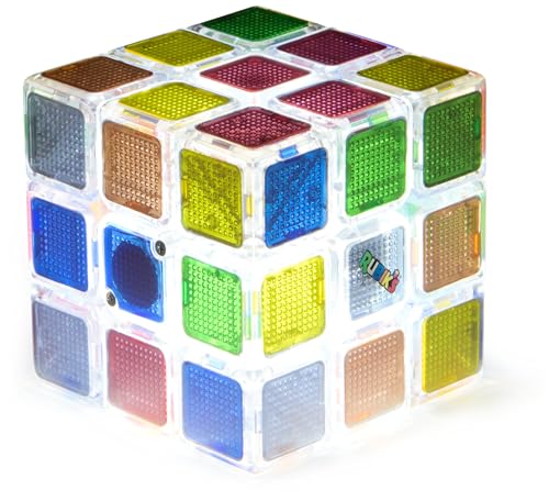 Rubik's Cubo, Cubo Pulse Originale con Luci Lampeggianti per una Sfida Contro il Tempo, Antistress e Rompicapo per Adulti e Bambini, 8+ Anni