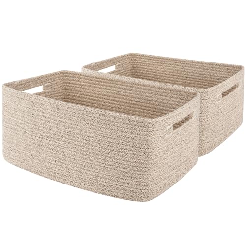 OIAHOMY Storage Basket for Shelves, Closet Cube...