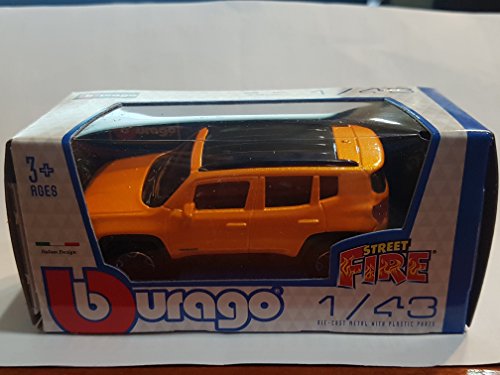 Maisto Jeep Renegade Orange 2015 Modellino 1:43