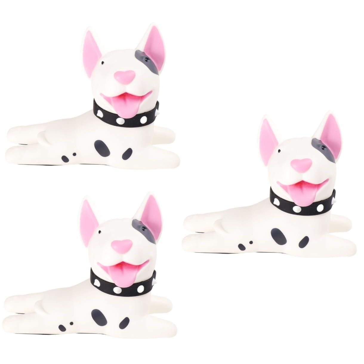 VILLCASE 3pièces Butée De Porte Décorative pour Stoppeur De Porte Anti-écrasement pour Animaux Adapté Aux Sols Carrelage Et Blanc
