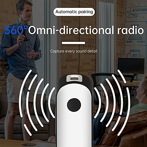 Depusheng Wireless Lavalier Microphone Professional Omnidirectional Condenser Mic For Mobile Phones，Camera，Computer，Laptop，Recording Mic For Youtube, Interview, Video #TOP4
