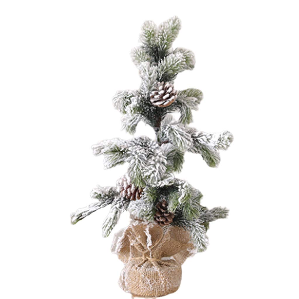 Christmas gifts Spadający śnieg jodła drzewo flokowanie białego płatka śniegu mini choinki desktop ozdoby świąteczne dekoracje christmas ornament decoration (Rozmiar : 75cm)