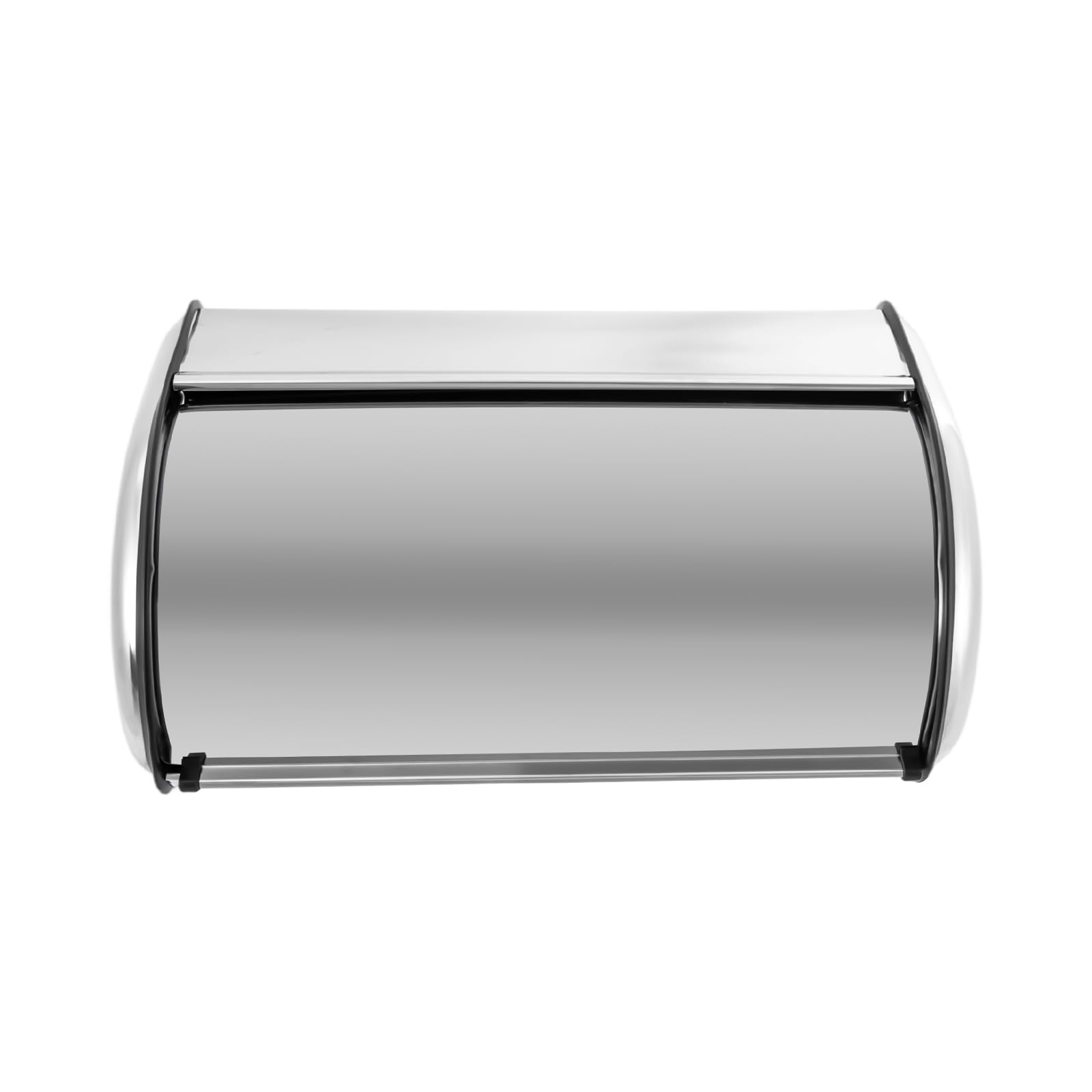 Contenitore per pane in acciaio inox 410, con coperchio arrotolabile, resistente alle zanzare, per pane, pane, pane, biscotti, pane, 43,5 x 27 x 18 cm