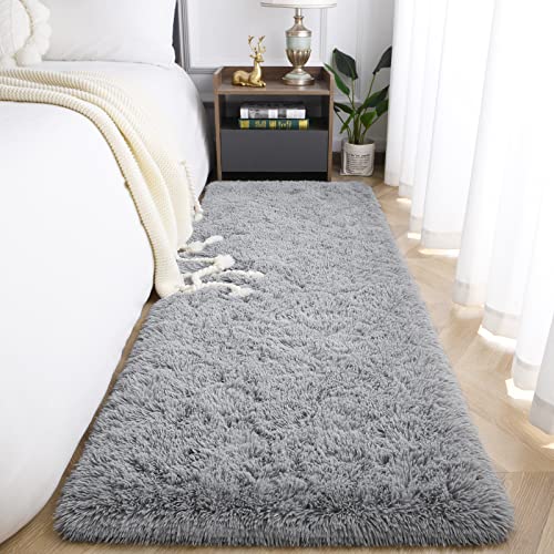 Jelymark Super Soft Shaggy Rug for Bedroom, 2x6 Feet Fluffy