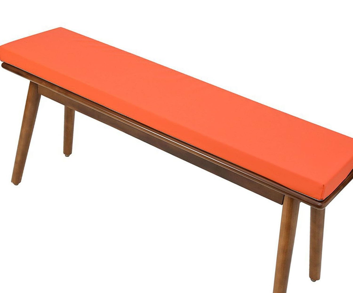 Odaima Outdoor Bench Cushion, 120/110/100/150cm,Patio Waterproof Long Bench Seat Cushion, Garden Furniture Chair Cushion Pad, Window Replacement Cushion(Orange,50x50x5cm)