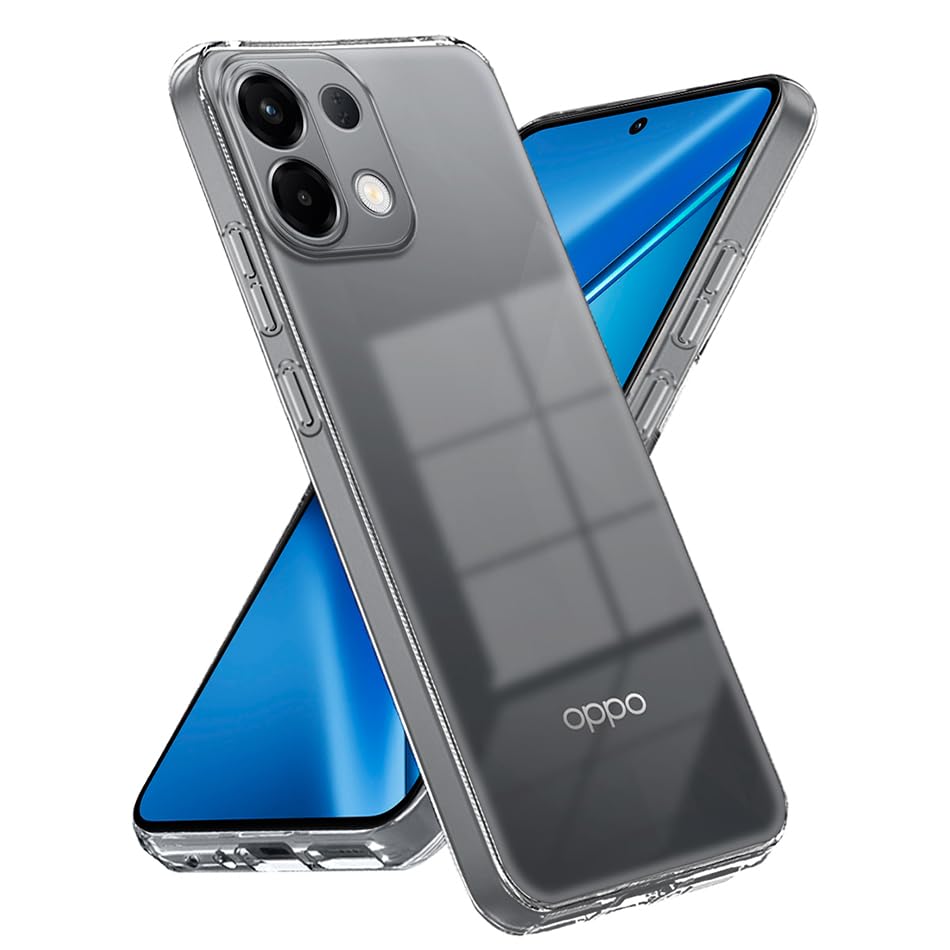 Image of Fashionury Crystal Clear Case for Oppo K13 5G | Yellowing Resistance | Transparent TPU Silicone | Raised Camera Lips | Slim Transparent Cover
