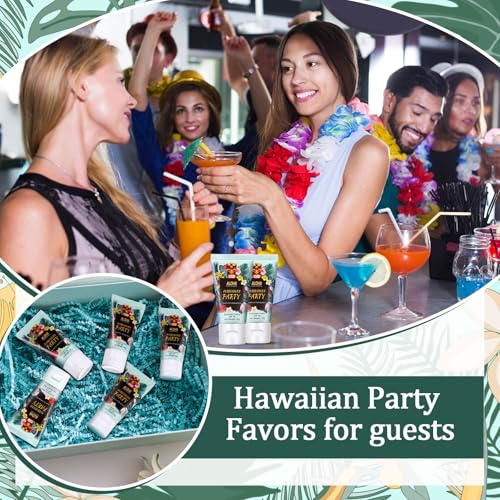 Image of 36 Pcs Travel Size Mini Sunscreen Bulk for Summer Vacation Spf 30 Water Resistant Sunscreen Lotion Sunblock for Thank You Gifts Hawaiian Wedding Pool Party Favor (Luau)