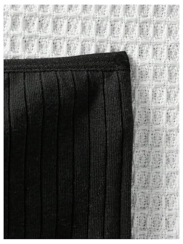 OYOANGLE Girl's 2 Pack Strapless Training Bras Ribbed Bandeau Bra with Removable Padding4