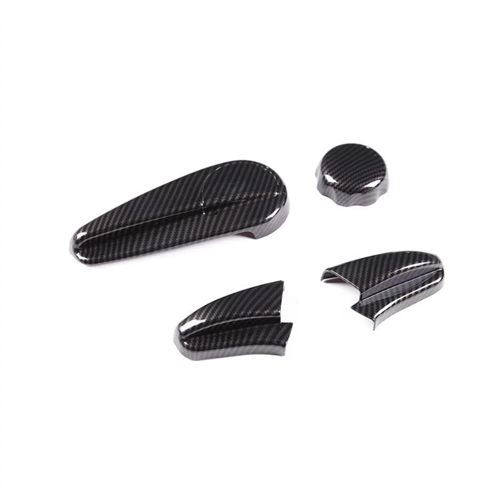 Yeskit One Color Abs Carbon Fiber Car Seat Adjustment Button Cover Decorative Sticker For Toyota Fj Cruiser 2007-2021