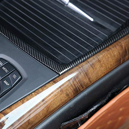Marco de cubierta para portavasos interior estilo fibra de carbono para BMW X5 E70 2008-2013 miniatura 5
