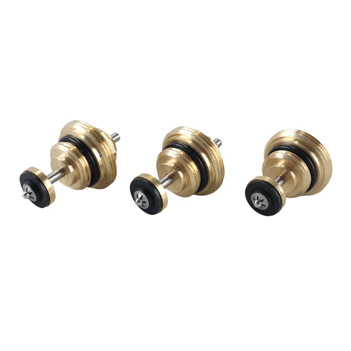 Gutol 3-Pack G1/2 Valve Insert – Brass Return Bolt for UFH Actuator, Underfloor Heating Manifold & Circuit Distributor