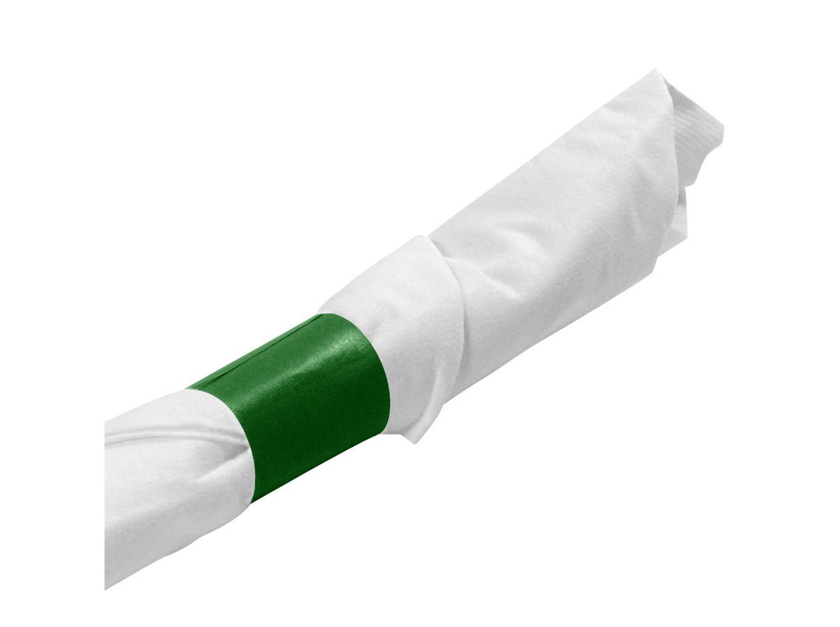Perfect Stix Napkin Band, 1.5" x 4.5", Hunter Green (Pack of 500)