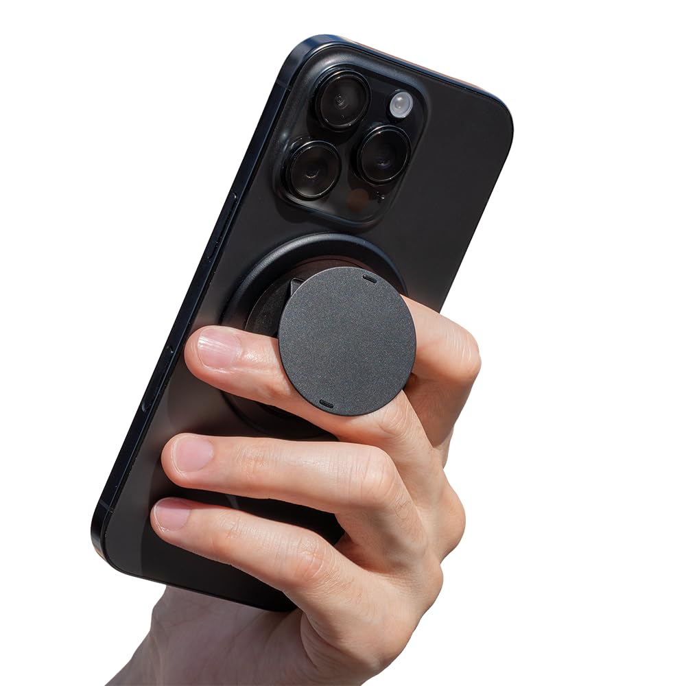 Ohsnap Phone Grip - Gen 5 | Il Phone Grip più sottile | Supporto compatibile con iPhone & Android | Anello magnetico in alluminio | per MagSafe | Stand e supporto Mag ultra sottile 3mm