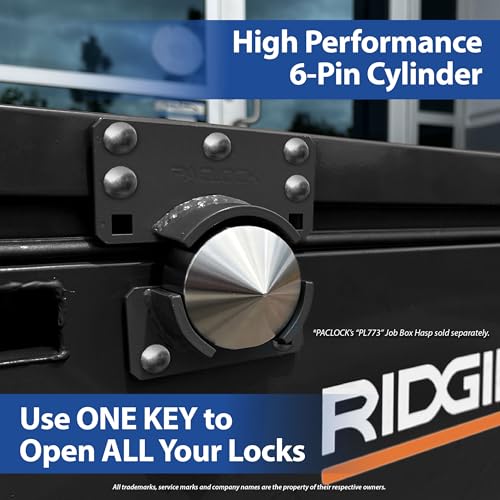 Image of PACLOCK's 9-Series Patented Cone Puck w /Tapped Holes, UCS, High Performance 6-Pin Cylinder, Keyed Differently w / 2 Keys, 304 Stainless Steel