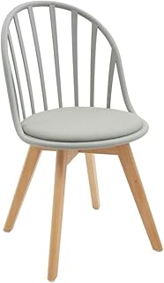 White loft LF677 - Juego de 2 sillas de Color Gris, Polipropileno, 46 x 57 x 85 cm