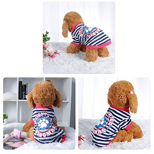 Camiseta para perro de algodón uxcell talla L miniatura 5