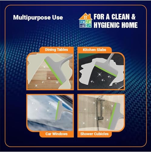 Image of ROXA Plastic Kitchen Wiper Kitchen Squeegee Window Wiper Car Wiper Multipurpose Cleaning Wiper Kitchen Platform Wiper (Grey, Pack of 1)