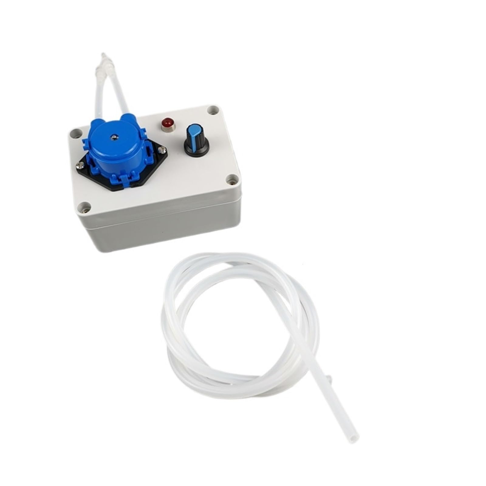 Schlauchpumpe, Miniatur-Schlauchpumpe, selbstansaugende Pumpe, Umwälzpumpe, Dosierpumpe, Labor, Lebensmittelqualität, 10–70 ml, einstellbar mit Fußschalter