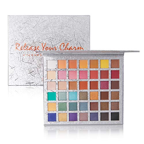 QIBEST 42 Colors Highlight Glitter Long Lasting Eyeshadow Palette Make Up Palettes Eyeshadow