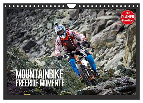 Mountainbike Freeride Momente (Wandkalender 2025 DIN A4 quer), CALVENDO Monatskalender