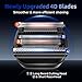 Foil Shaver, Kensen Upgraded 4 Floating Blades, Waterproof Close Shave Electric Shaver, Cordless 120 Mins Shaving Time Mini Men's Electric Foil Shavers, Travel Electric Razor for Men Rechargeable