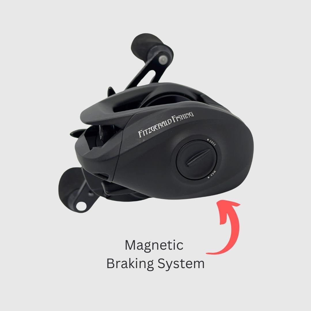 Amazon | Fitzgerald FX8 キャスティングリール マットブラック 7.2:1