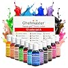 Chefmaster - Liqua-Gel Food Coloring - Fade Resistant Food Coloring - 12 Pack - Vibrant, Eye-Catching Colors, Easy-To-Blend Formula, Fade-Resistant