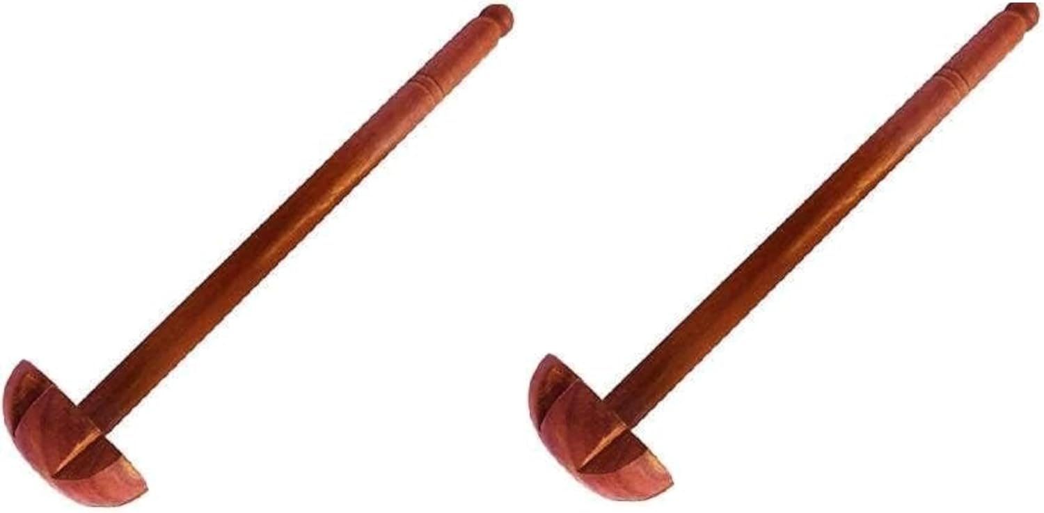 Potato Masher Wooden Masher Crusher Potato Ricer Hand Masher Cookware Item Kitchen Tools Gift Item- (Pack Of 2), 13 Inch Length