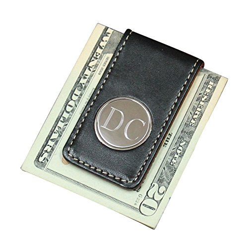 My Personal Memories Custom Personalized Money Clip with Black and Brown Leather Engraved Customized Monogrammed Money Clips for Men4