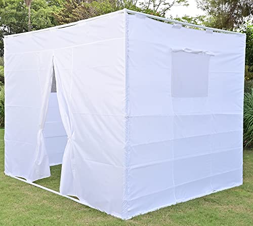 SUKKOT HADAR Large 8x10 Adjustable Sukkah Set with Sidewalls Adjustable up to 14 Sizes Kosher Certified Easy to Assemble (Adjustable 8x10)