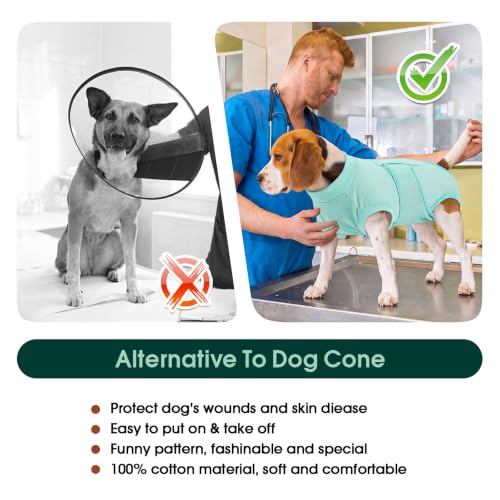 Image of Kuoser Dog Surgery Suit Female Spay, Dog Recovery Suit Male Neuter