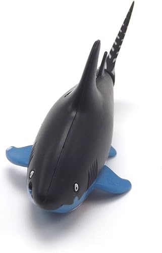 Miniatura 3 de Tiburón que Nada en Agua de eMart, Barco RC con Forma de Pez, Mini Juguete Eléctrico a Control Remoto, Regalo para Niños, Negro