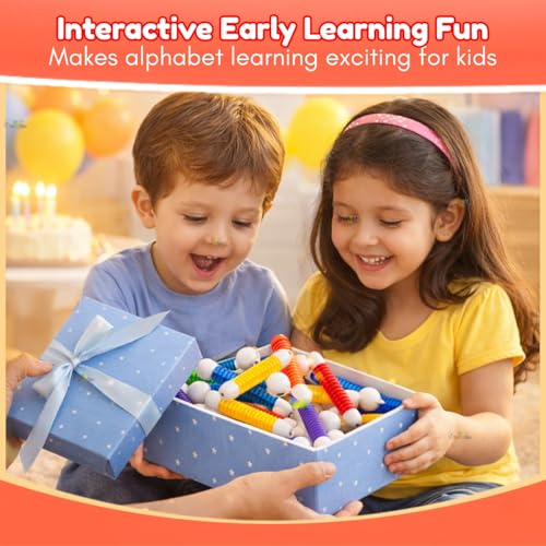 Image of Toy Imagine Flexible Magnetic Telescopic Sticks Building Blocks for Kids 26 PCS | Magnetic Sticks & Suction Tubes DIY Educational STEM Toy | Building Construction Brain Game Gift for Kids 3+ Years