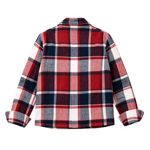 Cropped Jackets for Women Plaid Fashion Button Up Collared Fall Coat - image 7