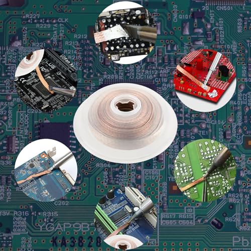Image of 1 Pack Desoldering Wick, No-Clean Soldering Wick Wire, W 0.1 inch L 10' Solder Wick Braid, Desoldering Tool for Disassemble Electrical (1)
