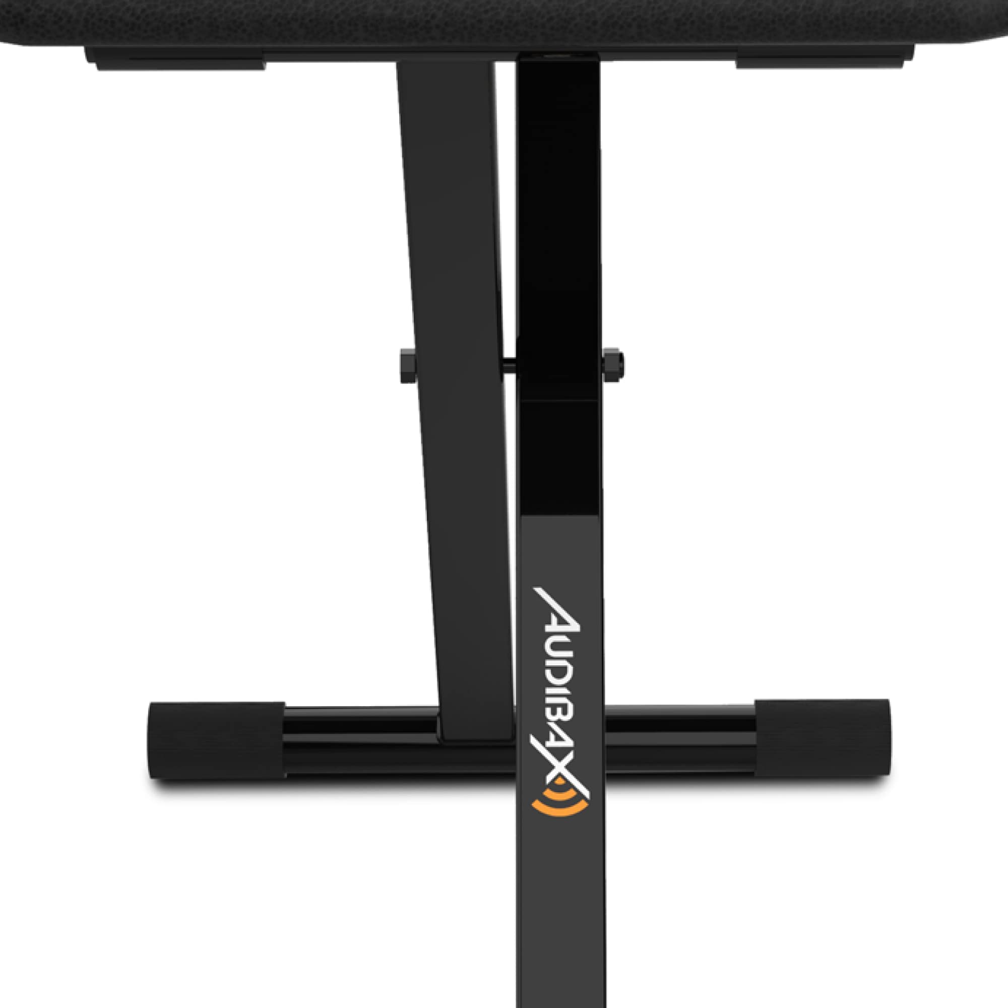 Audibax KB100B - Banc de Piano ou de Clavier - Banc de Piano Pliable Très Résistant - Hauteur Réglable de 43 à 48 cm - Tabouret de Clavier Rembourré - Pieds en Caoutchouc Antidérapants