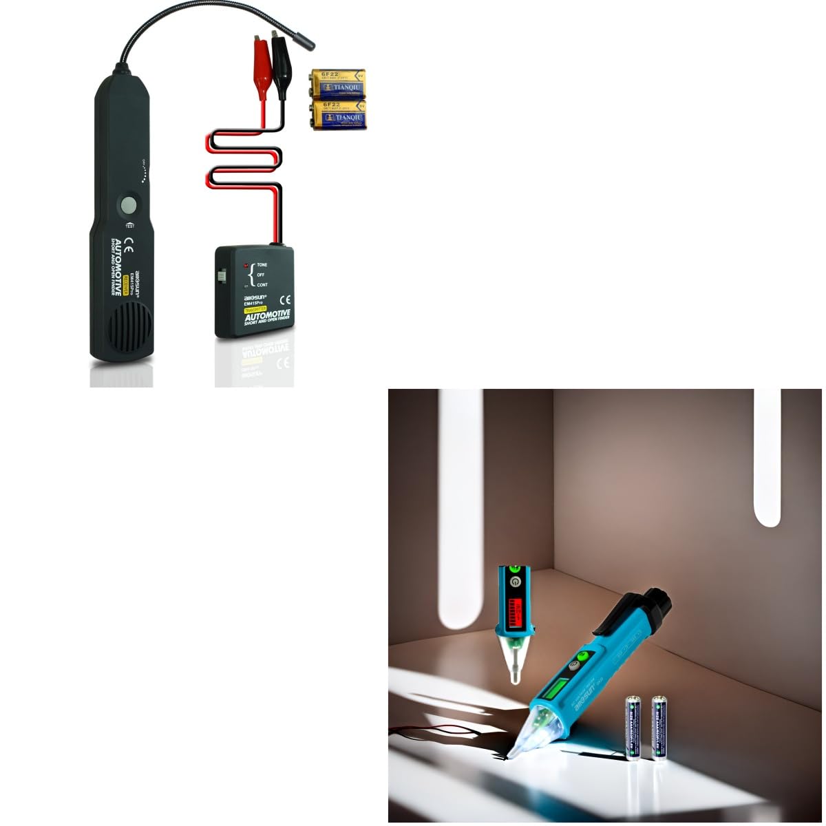allsun EM415pro Short Open Finder Wire Breaker GK28 Non-Contact Voltage Detector AC 12V/48V-1000V