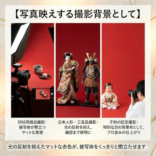 高級 毛氈 毛せん 赤 約60cm×120cm 緋毛氈 [5]