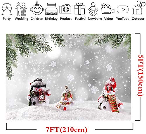 LYWYGG 7x5FT Sfondo di Natale Sfondo di Pupazzo di...