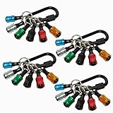 24Pcs 1/4 Inch Hex Shank Screwdriver Bits Holder Extension Bar Keychain Screw Adapter Drill Fast Cha