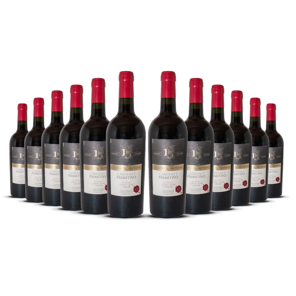 Conte di Campiano "15 Gradi" Limited Edition Cabernet Sauvignon/Primitivo di Manduria (12 x 0.75 l) | Jean Jartin Sparpaket