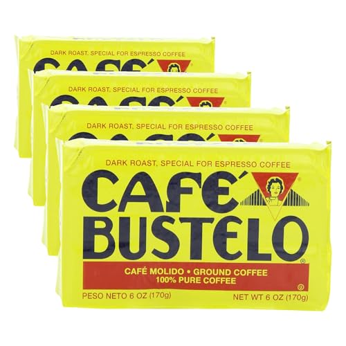 Image of Cafe Bustelo Espresso Coffee, 6 Ounce (Pack of 4)