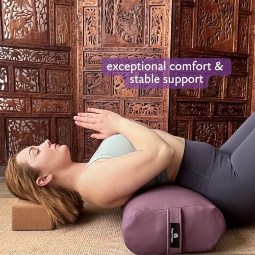 Image of Hugger Mugger Standard Yoga Bolster - Firm, Supportive, Handmade, Durable