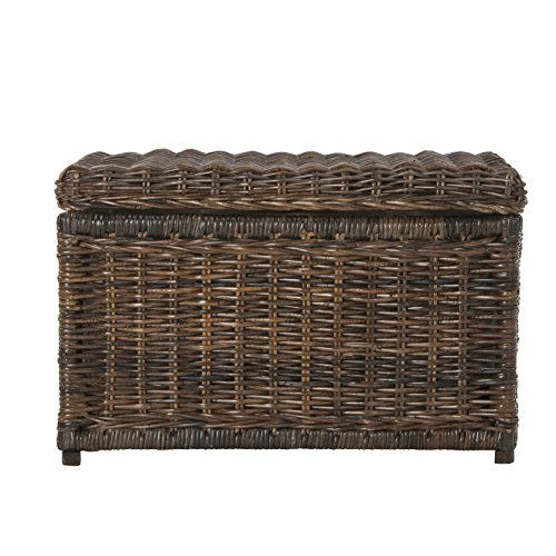 happimess HPM9002A Elijah 30" Wicker Storage Trunk, Collapsible for flat storage, Rattan-Sarang Buaya, Coastal for Office, Dorm Room-LivingRoom, Bedroom, Dining Room, Brown - Image 8